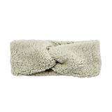 Twisthaarband teddy light beige