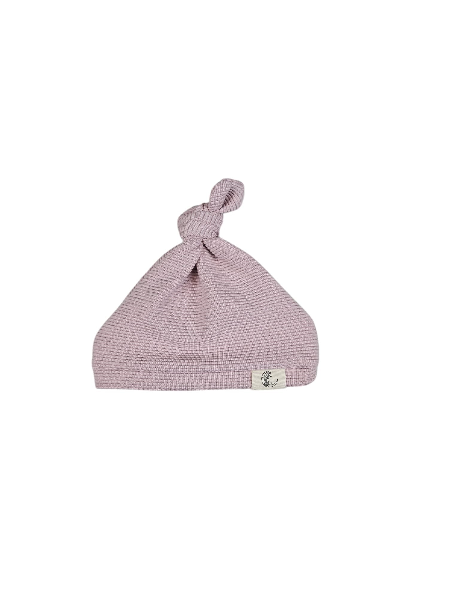 Mutsje rib oud roze