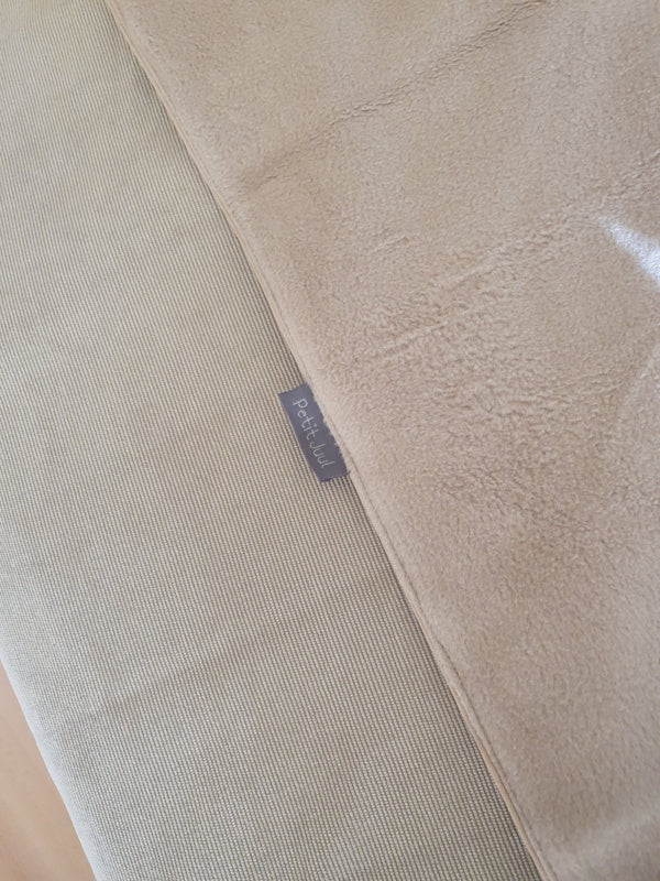 Wiegdeken mini rib beige