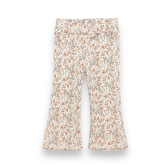 Flared broek met bloemen 